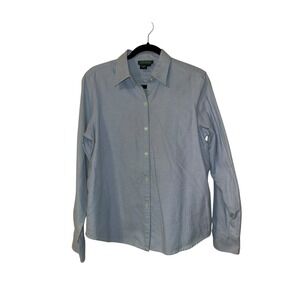 Vintage Ralph‎ Lauren Button Down Shirt Cotton Classic Fit Button Up Size Large